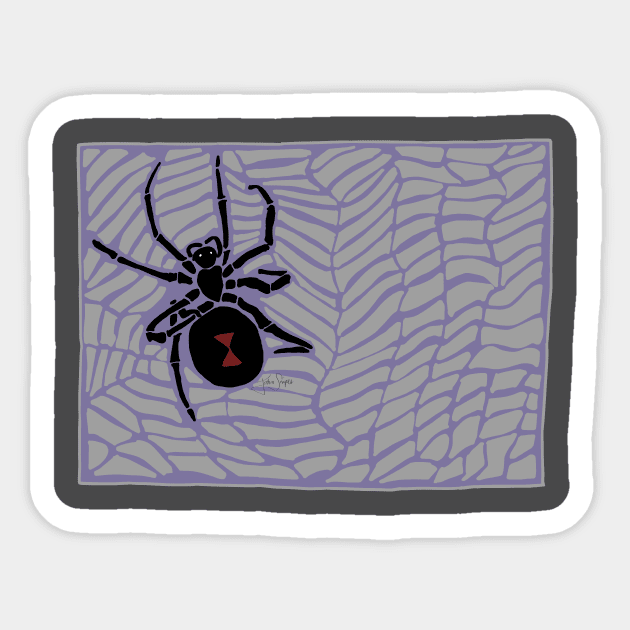 Black Widow (Gothic) Sticker by JSnipe